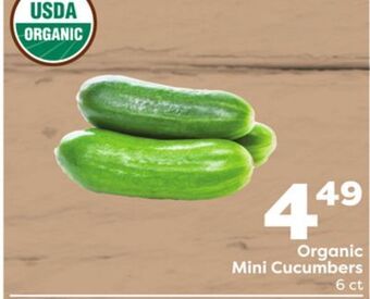 Weis Markets Organic mini cucumbers offer