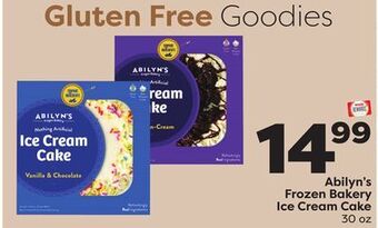 Weis Markets Abilyn's frozen bakery ice cream cake offer