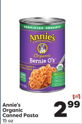Weis Markets Annie's organic canned pasta offer