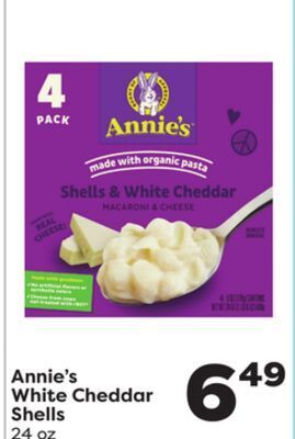 Weis Markets Annie's white cheddar shells offer