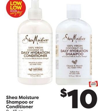 Weis Markets Shea moisture shampoo or conditioner offer