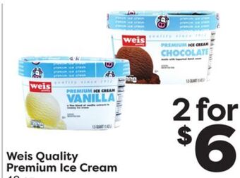 Weis Markets Weis quality premium ice cream offer