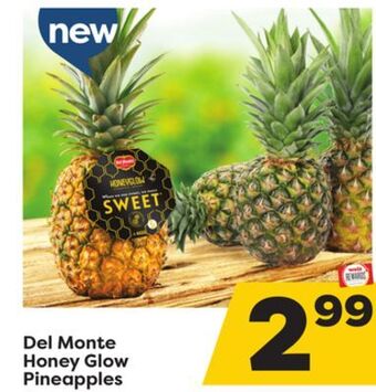 Weis Markets Del monte honey glow pineapples offer