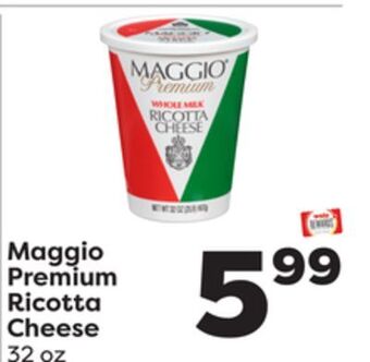 Weis Markets Maggio premium ricotta cheese offer