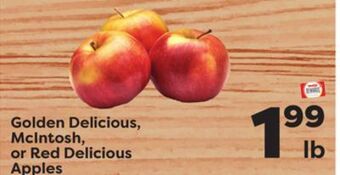 Weis Markets Golden delicious, mcintosh, or red delicious apples offer