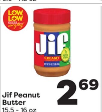 Weis Markets Jif peanut butter offer