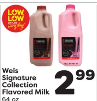Weis Markets Weis signature collection flavored milk offer