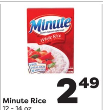 Weis Markets Minute rice offer