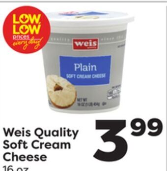 Weis Markets Weis quality soft cream cheese offer