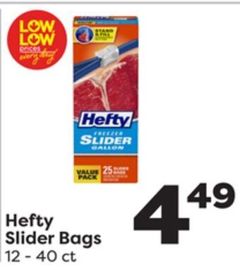 Weis Markets Hefty slider bags offer