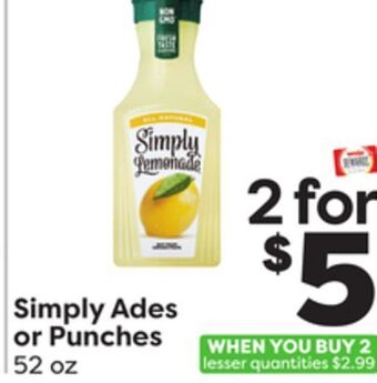 Weis Markets Simply ades or punches offer