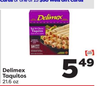 Weis Markets Delimex taquitos offer