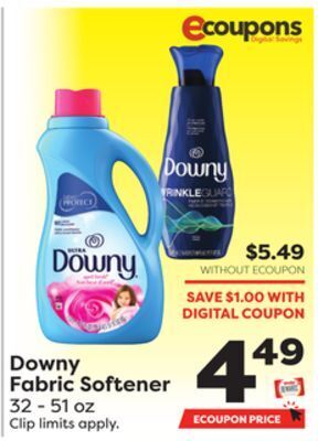 Weis Markets Downy fabric softener offer