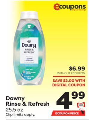 Weis Markets Downy rinse & refresh offer