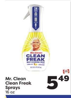 Weis Markets Mr. clean clean freak sprays offer