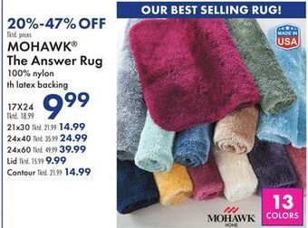Boscov's Mohawk® the answer rug offer