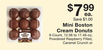 Fairway Store Market Mini boston cream donuts offer