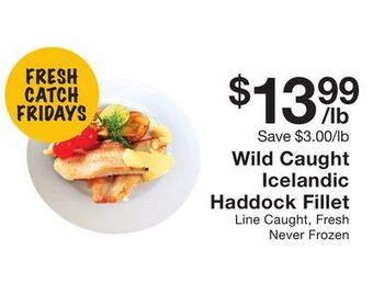 Fairway Store Market Wild caught icelandic haddock fillet offer