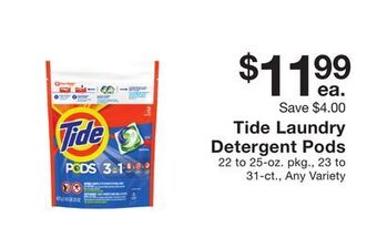 Fairway Store Market Tide laundry detergent pods offer
