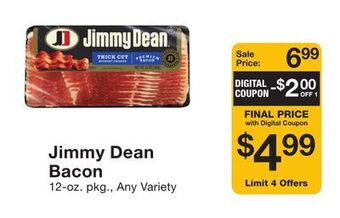 Fairway Store Market Jimmy dean bacon offer