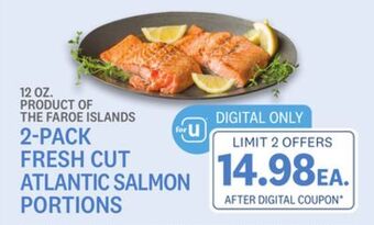 Kings Food Markets 2-pack fresh cut atlantic salmon portions offer