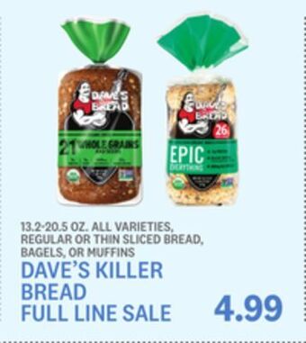 Kings Food Markets Dave's killer bread full line offer