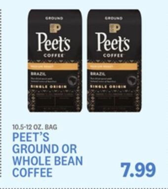 Kings Food Markets Peet's ground or whole bean coffee offer