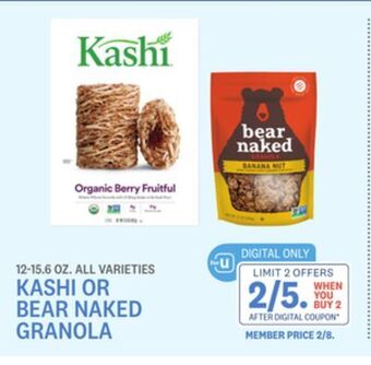 Kings Food Markets Kashi or bear naked granola offer