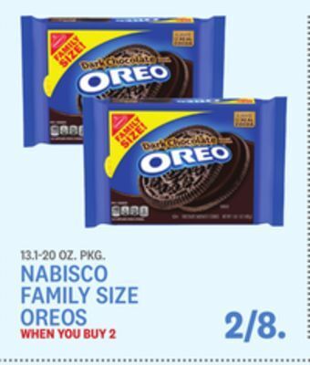 Kings Food Markets Nabisco family size oreos offer