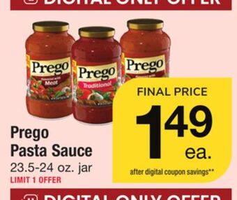 ACME Prego pasta sauce offer