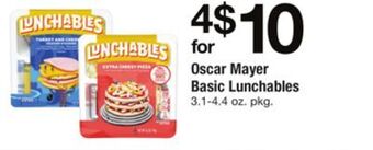 ACME Oscar mayer basic lunchables offer