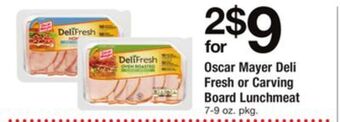 ACME Oscar mayer deli fresh or carving board lunchmeat offer