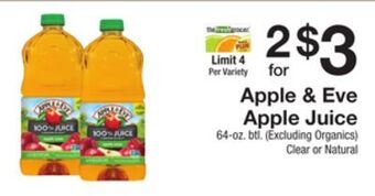 The Fresh Grocer Apple juice offer