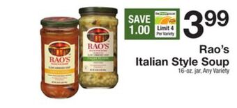 The Fresh Grocer Italian style soup offer