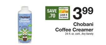 The Fresh Grocer Coffee creamer offer