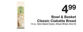 The Fresh Grocer Classic ciabatta bread offer