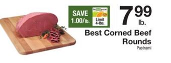 The Fresh Grocer Best corned beef rounds offer