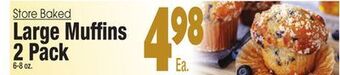 King Kullen Large muffins 2 pack offer