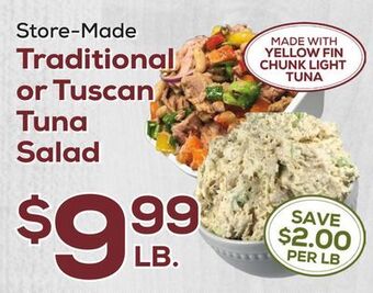 DeCicco & Sons Traditional or tuscan tuna salad offer