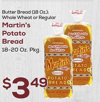 DeCicco & Sons Martin's potato bread 18-20 oz. pkg offer