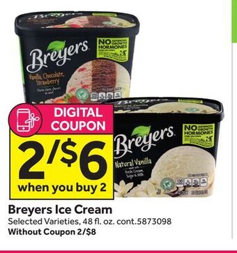 Stop&Shop Breyers ice cream offer