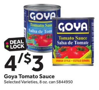 Stop&Shop Goya tomato sauce offer