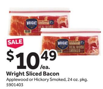 Stop&Shop Wright sliced bacon offer