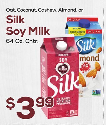 DeCicco & Sons Silk soy milk offer