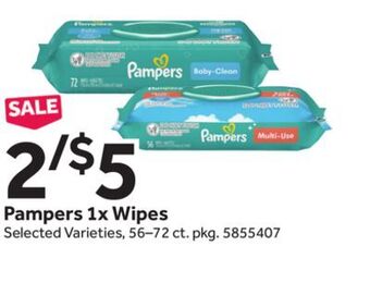 Stop&Shop Pampers 1x wipes offer
