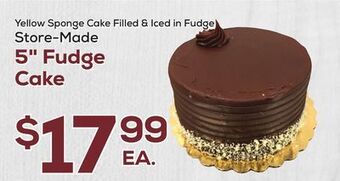 DeCicco & Sons 5" fudge cake offer