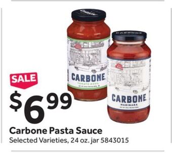 Stop&Shop Carbone pasta sauce offer