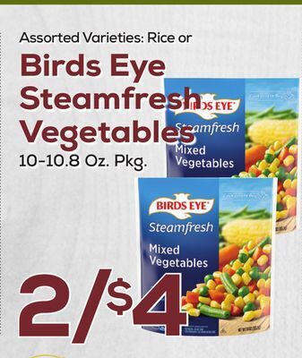 DeCicco & Sons Birds eye steamfresh vegetables offer