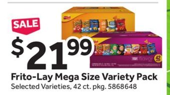 Stop&Shop Frito-lay mega size variety pack offer
