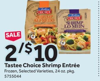 Stop&Shop Tastee choice shrimp entrée offer